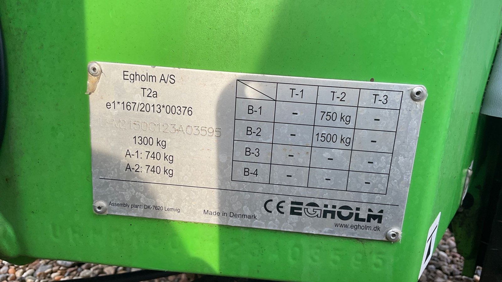 Geräteträger Türe ait Egholm Park Ranger 2150, Gebrauchtmaschine içinde Tilst (resim 7)