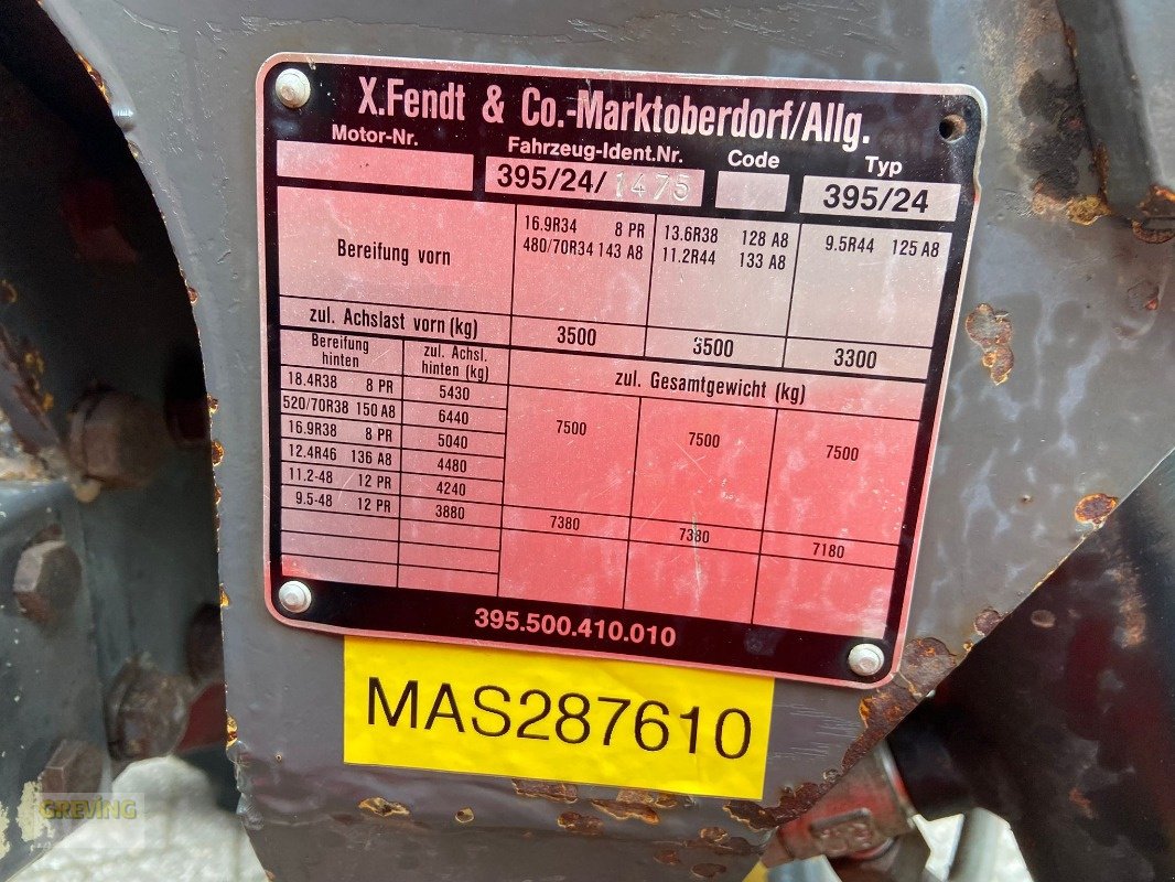 Geräteträger des Typs Fendt 395 GHA Hochrad, Gebrauchtmaschine in Ahaus (Bild 13)