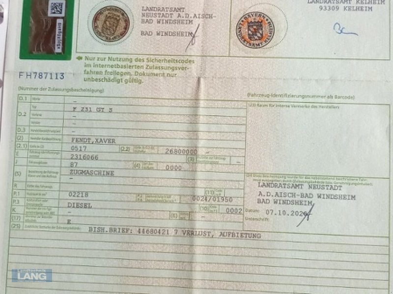 Geräteträger typu Fendt F 231 S, Gebrauchtmaschine w Rottenburg (Zdjęcie 15)