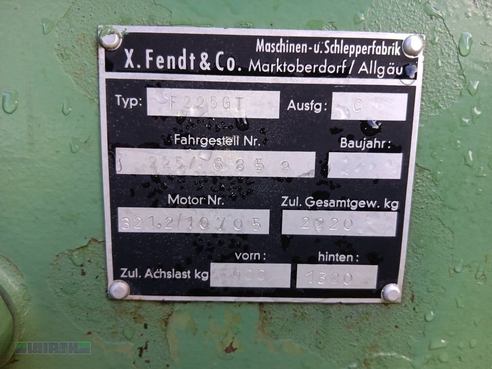 Geräteträger tipa Fendt GT 225 Auflösung Oldtimer-Sammlung, Gebrauchtmaschine u Buchdorf (Slika 19)