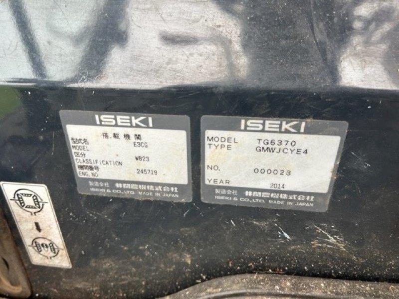 Geräteträger a típus Iseki TG 6370, Gebrauchtmaschine ekkor: Tilst (Kép 7)