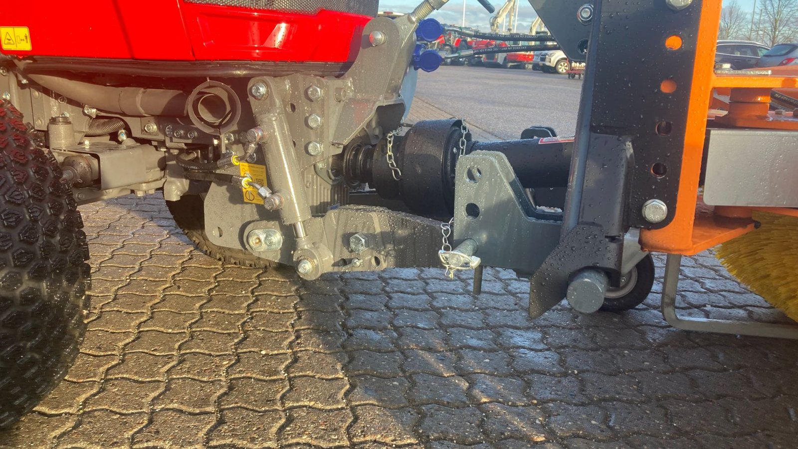 Geräteträger Türe ait Massey Ferguson 1740 HC Frontlift/pto og 150 cm fejemaskine, Gebrauchtmaschine içinde Roskilde (resim 22)