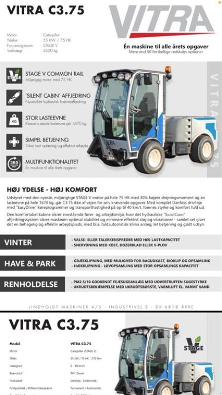 Geräteträger typu Vitra C3.75 NYHED C-Serien, Gebrauchtmaschine v Tilst (Obrázek 2)