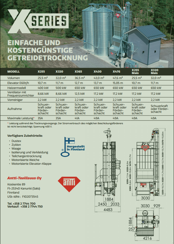 Getreidetrocknung of the type Antti X - Serie Mobiltrockner Mais und Getreide, Neumaschine in Haßbergen (Picture 2)