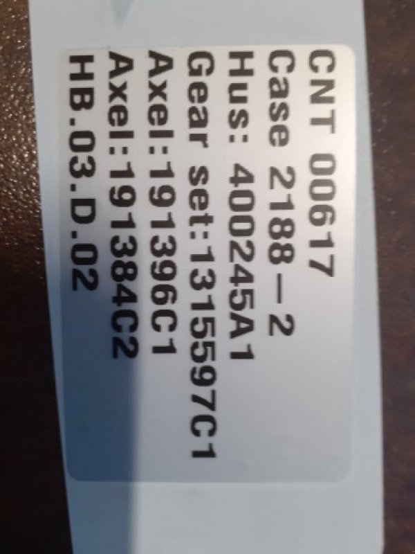 Getriebe & Getriebeteile des Typs Case IH 2188, Gebrauchtmaschine in Hemmet (Bild 7)