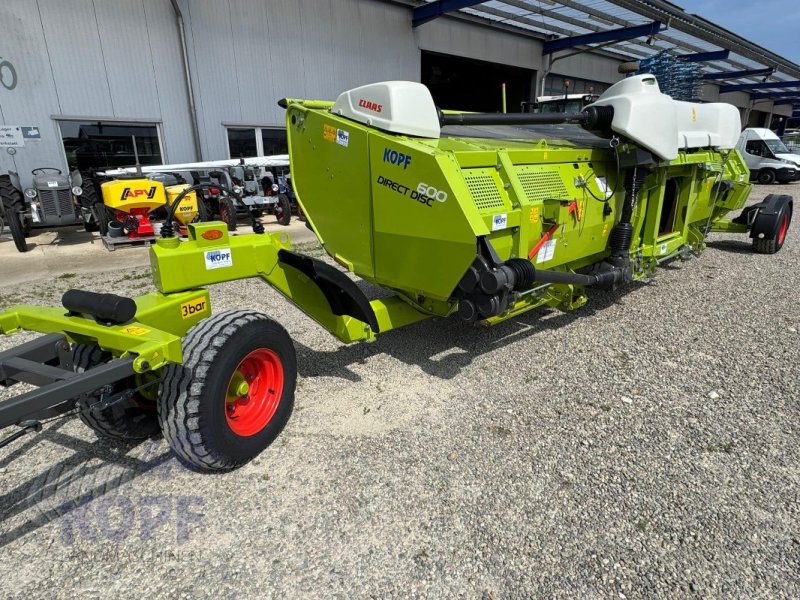 GPS-Schneidwerk типа CLAAS Direct Disc 600 große Walze Ø800, 2 Achs-Wagen, Gebrauchtmaschine в Schutterzell