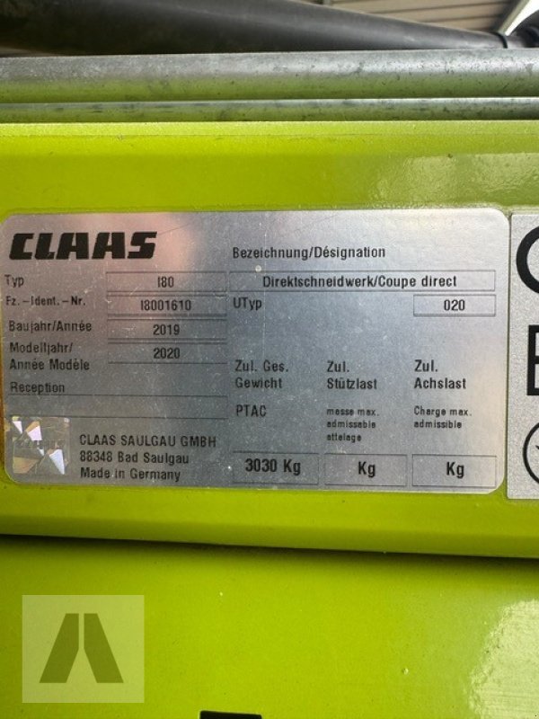 GPS-Schneidwerk tipa CLAAS Direct Disc 600, Gebrauchtmaschine u Lauterhofen (Slika 20)