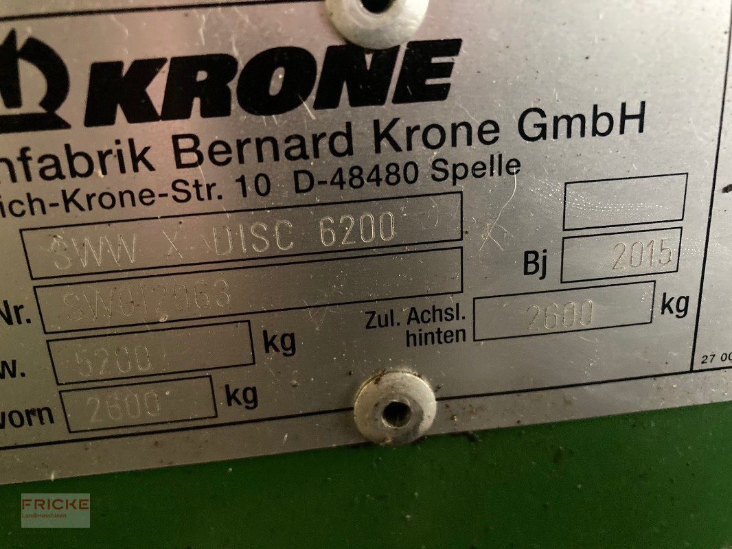GPS-Schneidwerk typu Krone SWW X-Disc 6200, Gebrauchtmaschine w Bockel - Gyhum (Zdjęcie 4)