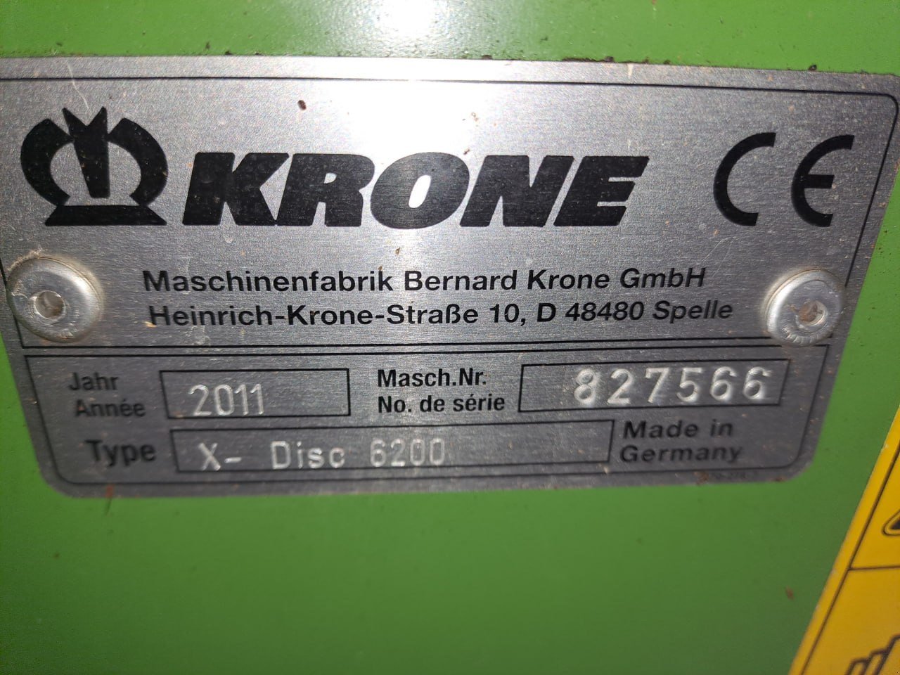GPS-Schneidwerk van het type Krone X-Disc 6200, Gebrauchtmaschine in Scheßlitz (Foto 5)