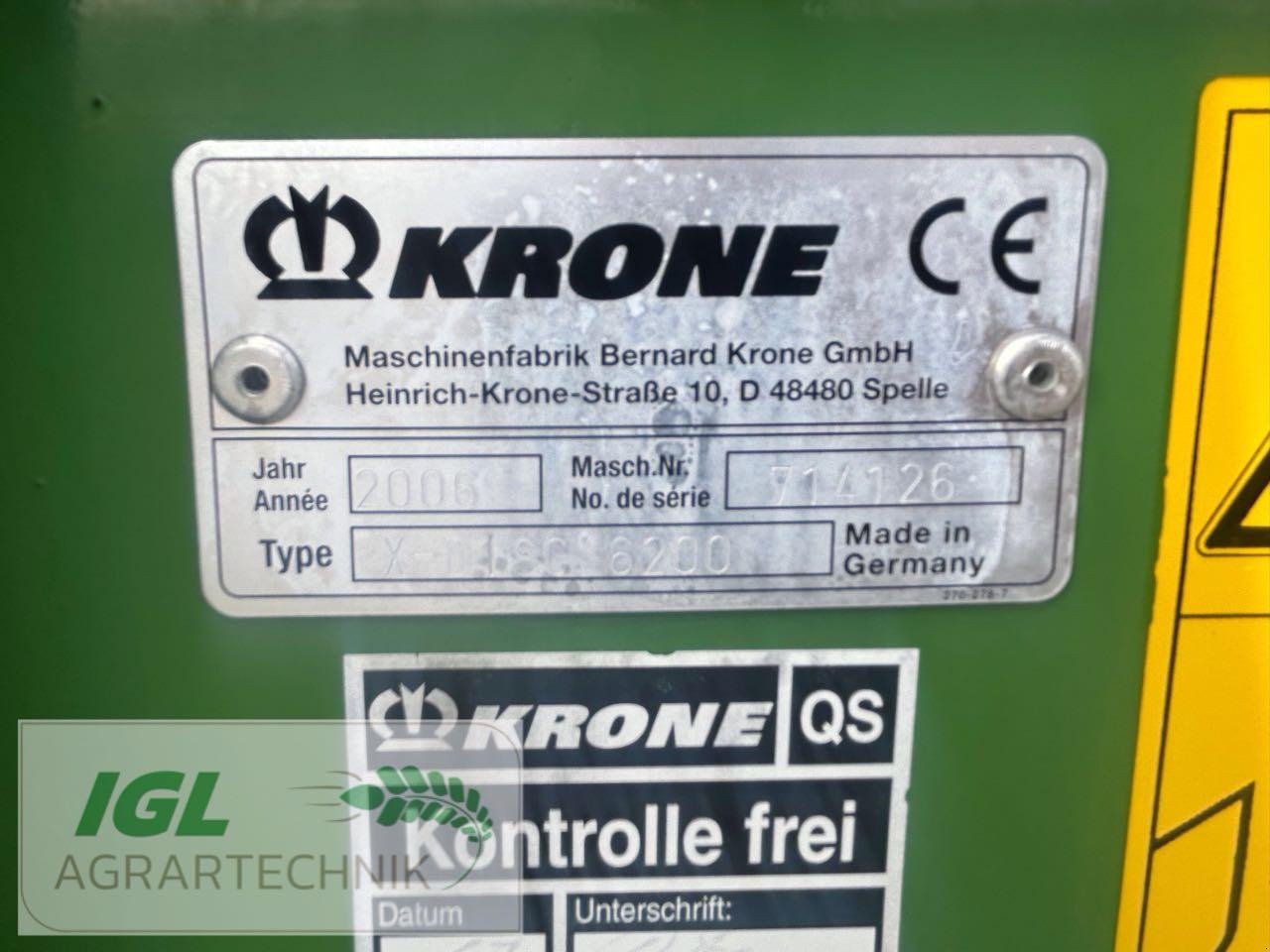 GPS-Schneidwerk des Typs Krone XDisc 6200, Gebrauchtmaschine in Nabburg (Bild 7)