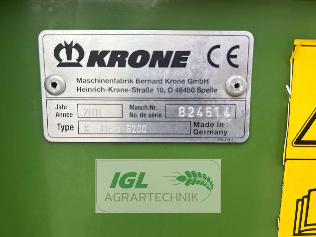 GPS-Schneidwerk типа Krone XDisc 6200, Gebrauchtmaschine в Nabburg (Фотография 6)