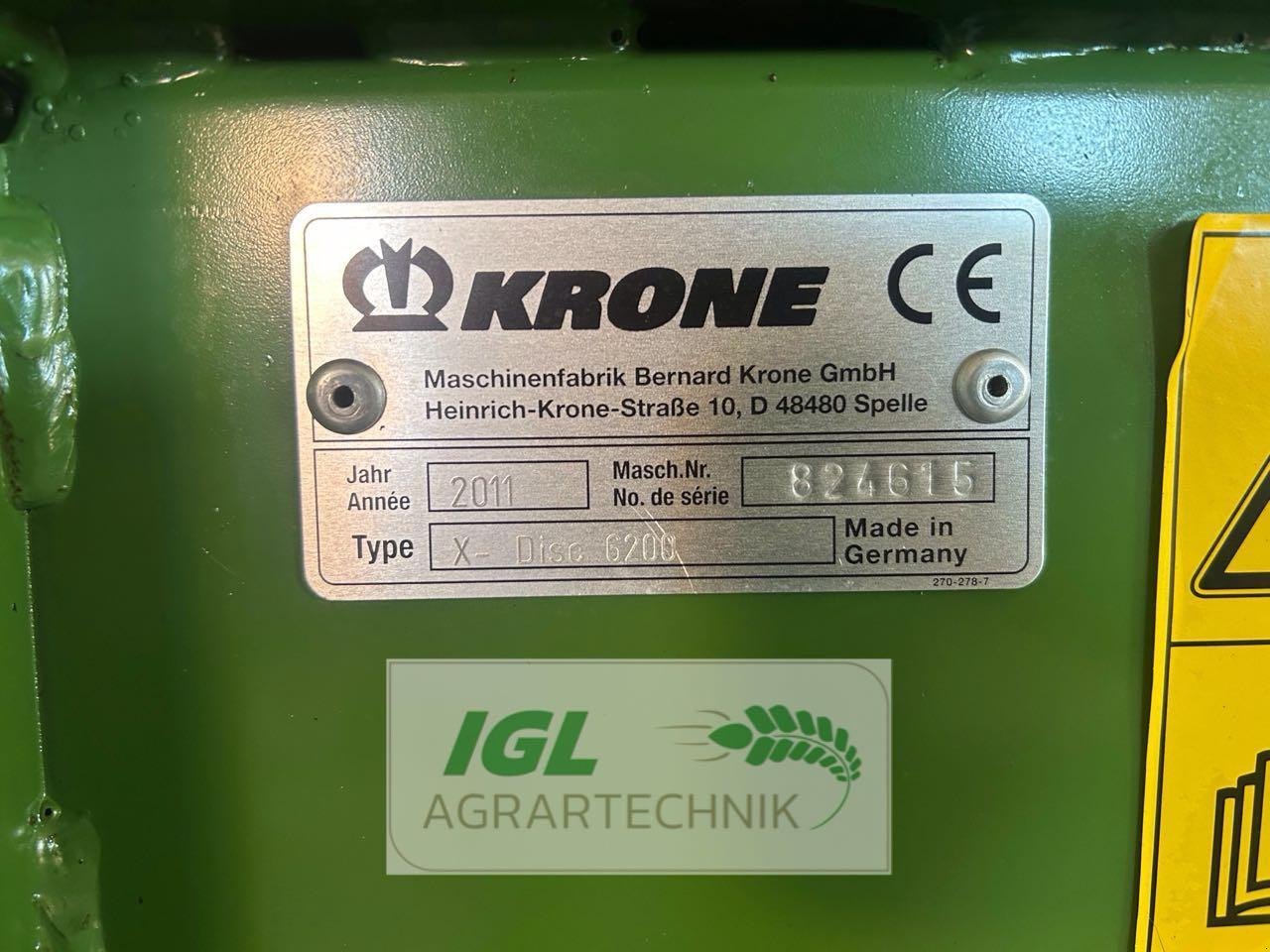 GPS-Schneidwerk типа Krone XDisc 6200, Gebrauchtmaschine в Nabburg (Фотография 16)