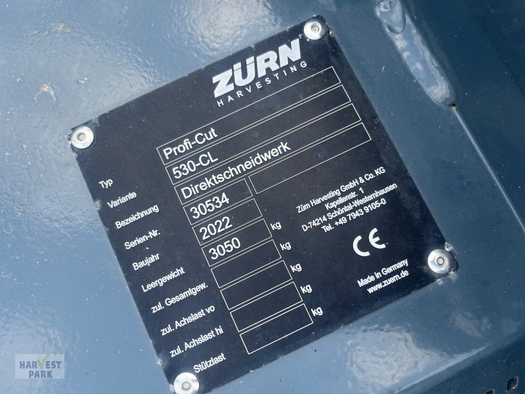 GPS-Schneidwerk typu Zürn Profi-Cut 530-CL, Gebrauchtmaschine w Emsbüren (Zdjęcie 15)