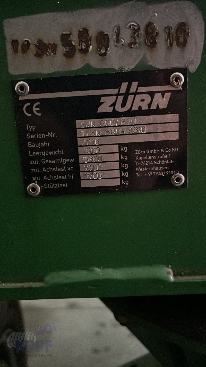 GPS-Schneidwerk tipa Zürn Profi Cut 620 passend an John Deere, Gebrauchtmaschine u Schutterzell (Slika 10)