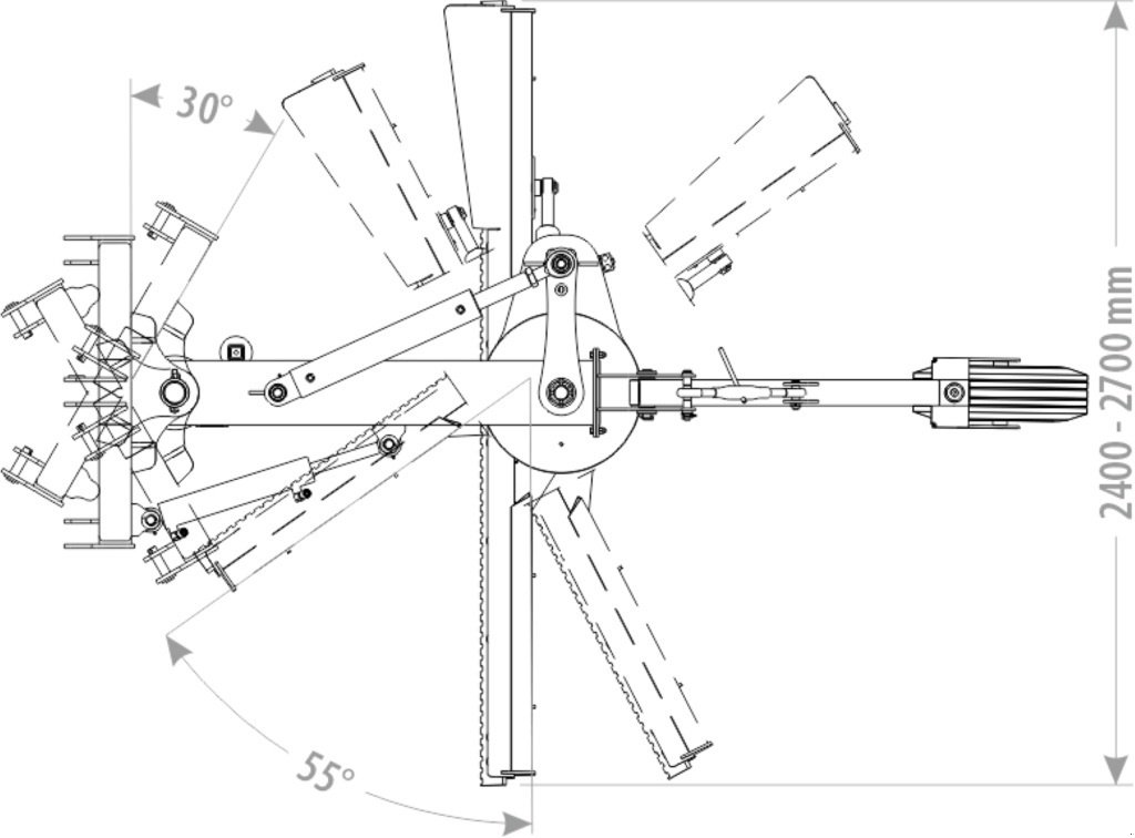 Grader del tipo FK Machinery Skraberblad til traktor bagende justerbar forskydning med 7 grader 240-300cm, Gebrauchtmaschine In Vinderup (Immagine 2)