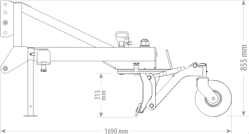 Grader des Typs FK Machinery Skraberblad til traktor bagende Super let 160cm, Gebrauchtmaschine in Vinderup (Bild 3)