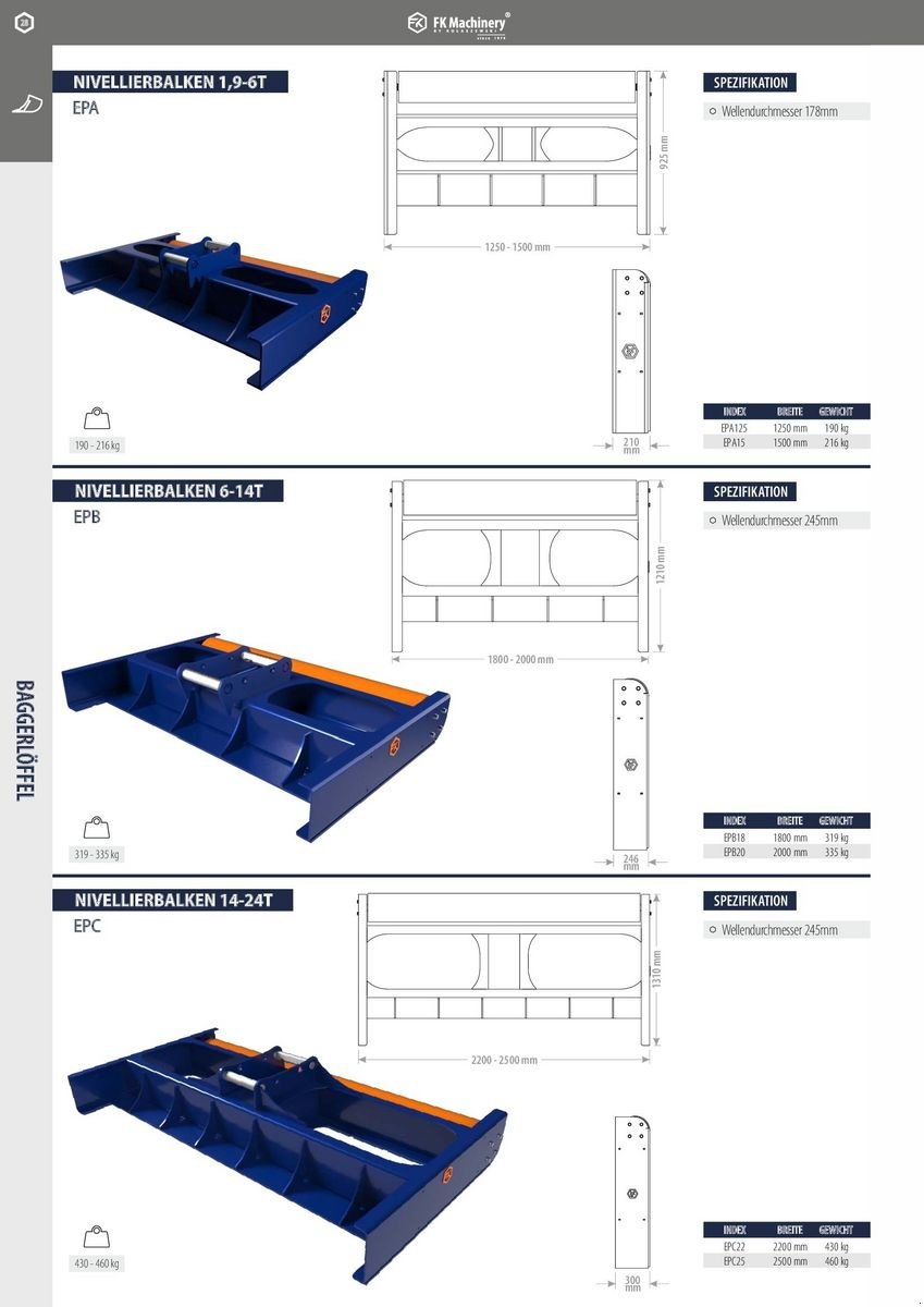 Greifer del tipo FK Machinery diverse Baggerlöffel, Neumaschine en Neukirchen am Walde  (Imagen 19)