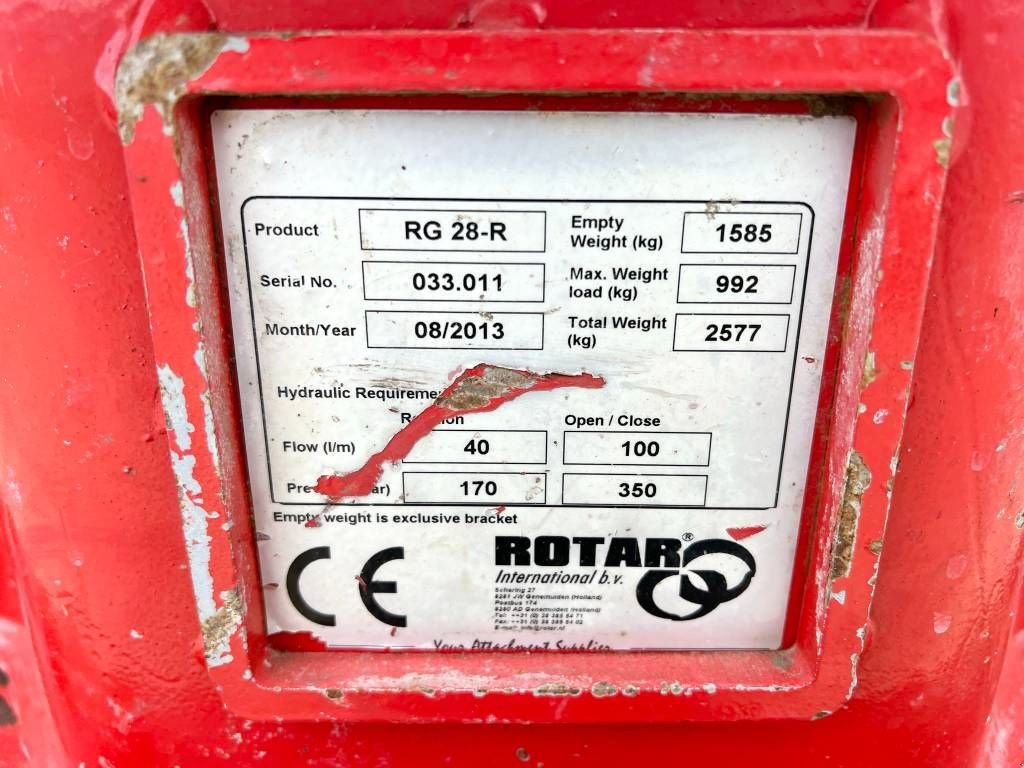 Greifer des Typs Rotar RG28-R - Excellent Condition, Gebrauchtmaschine in Veldhoven (Bild 8)
