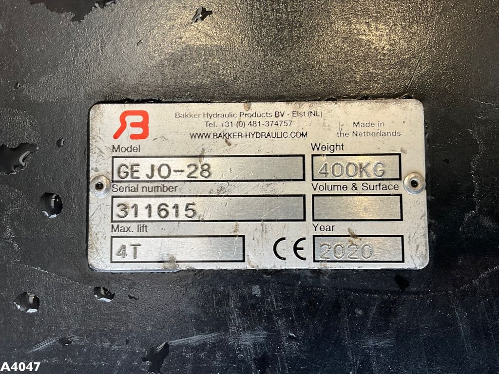 Greifer типа Sonstige Bakker Gejo 28 hakengrijper, Gebrauchtmaschine в ANDELST (Фотография 7)