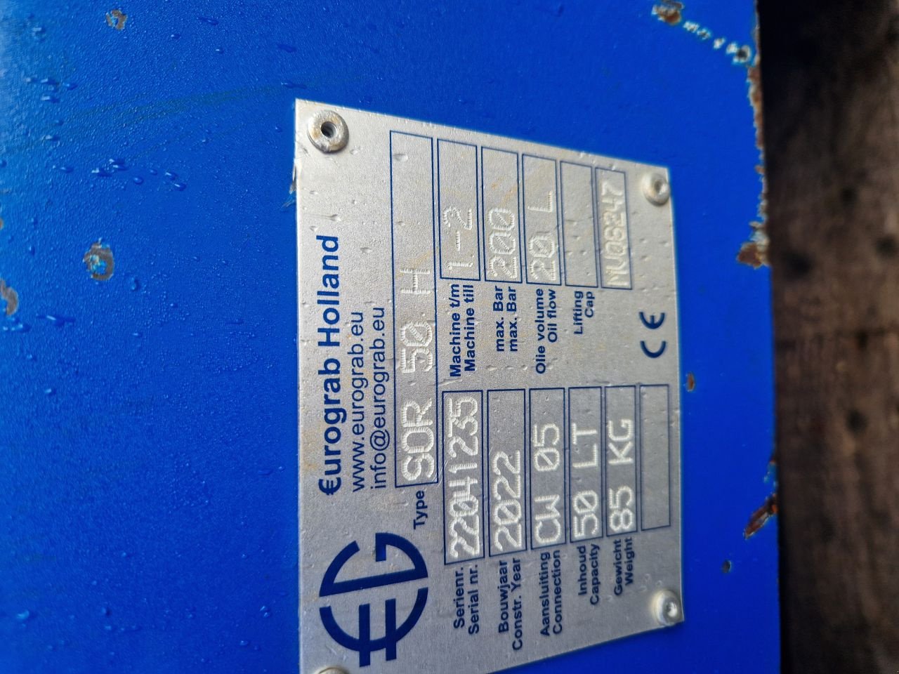 Greifer typu Sonstige Eurograb SOR 50H, Gebrauchtmaschine v Bleiswijk (Obrázek 4)