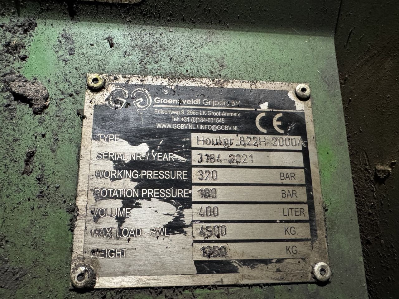 Greifer του τύπου Sonstige Groeneveldt 822H-2000, Gebrauchtmaschine σε Hardinxveld giessendam (Φωτογραφία 5)