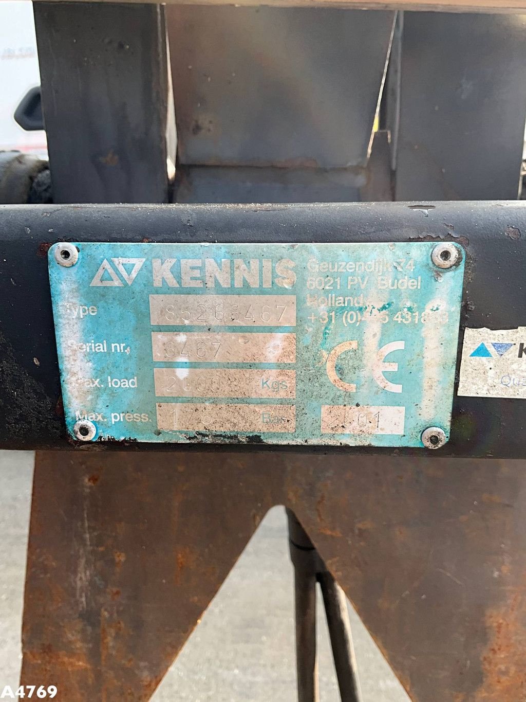 Greifer Türe ait Sonstige Kennis stenenklem, Gebrauchtmaschine içinde ANDELST (resim 8)