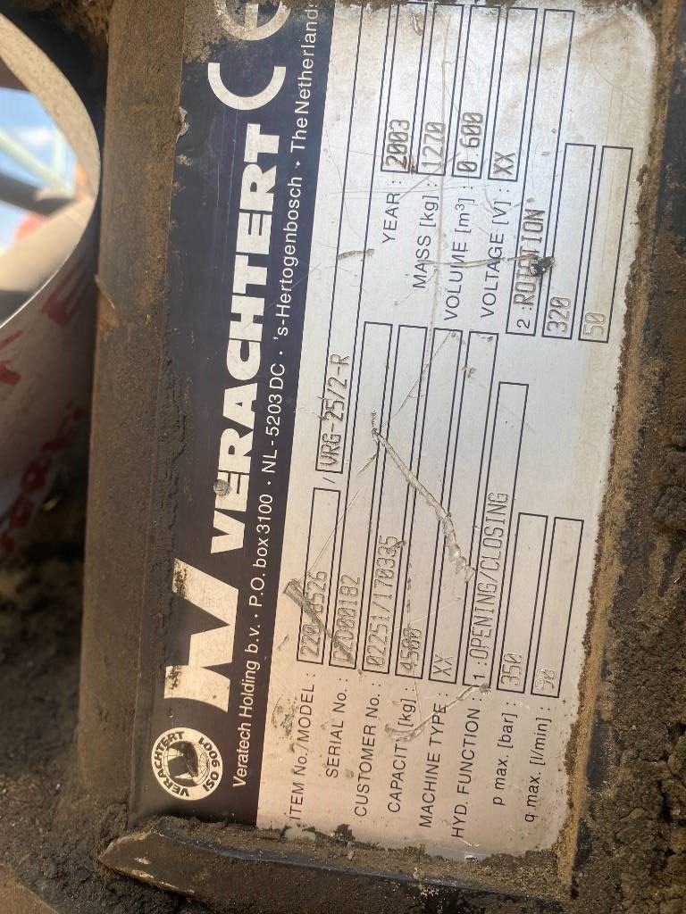 Greifer tip Sonstige Verachterd VRG-25/2-R, Gebrauchtmaschine in Roosendaal (Poză 6)