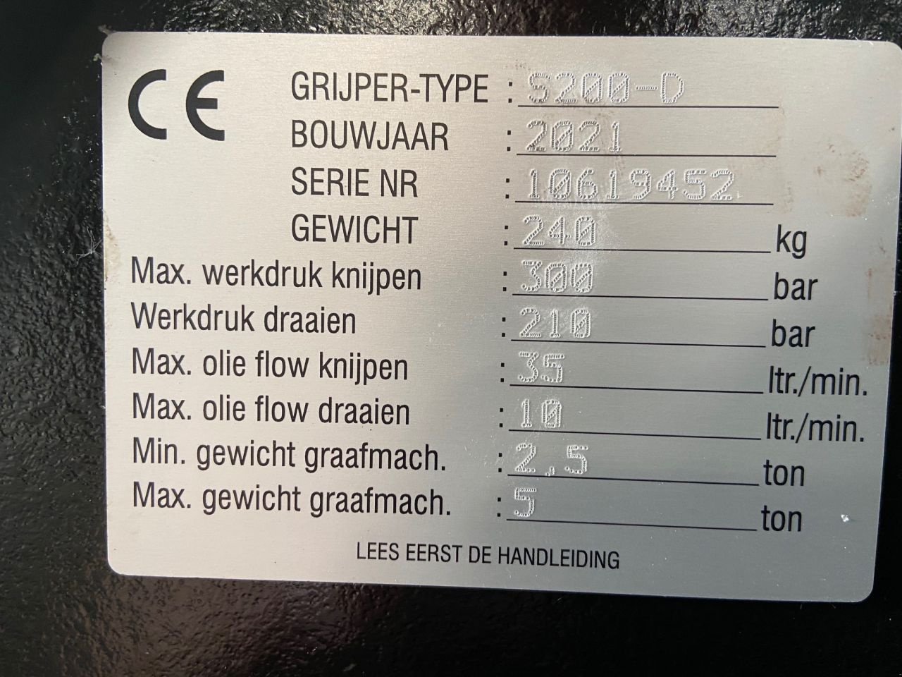 Greifer des Typs Sonstige Zijtveld S 200D, Neumaschine in Laren Gld (Bild 3)