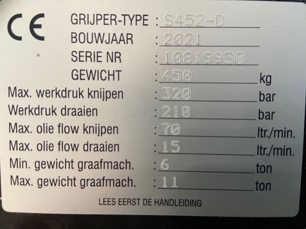 Greifer typu Sonstige Zijtveld S 452 D CW10, Neumaschine v Laren Gld (Obrázek 3)