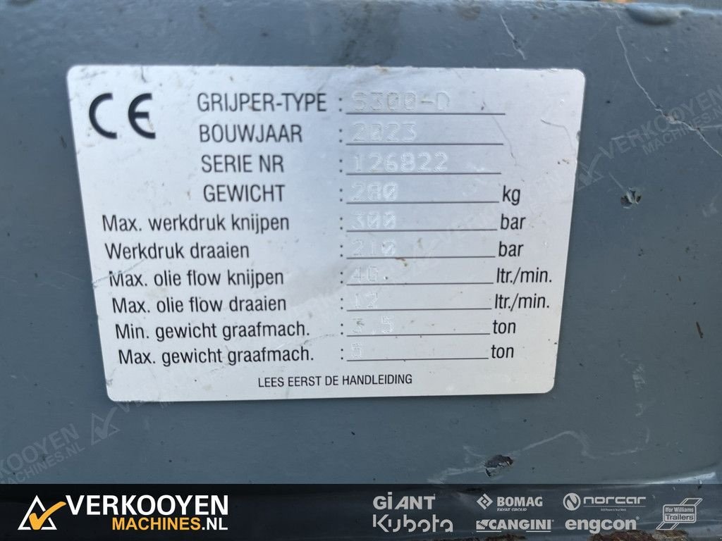 Greifer a típus Sonstige Zijtveld S300-D CW05, Gebrauchtmaschine ekkor: Vessem (Kép 10)