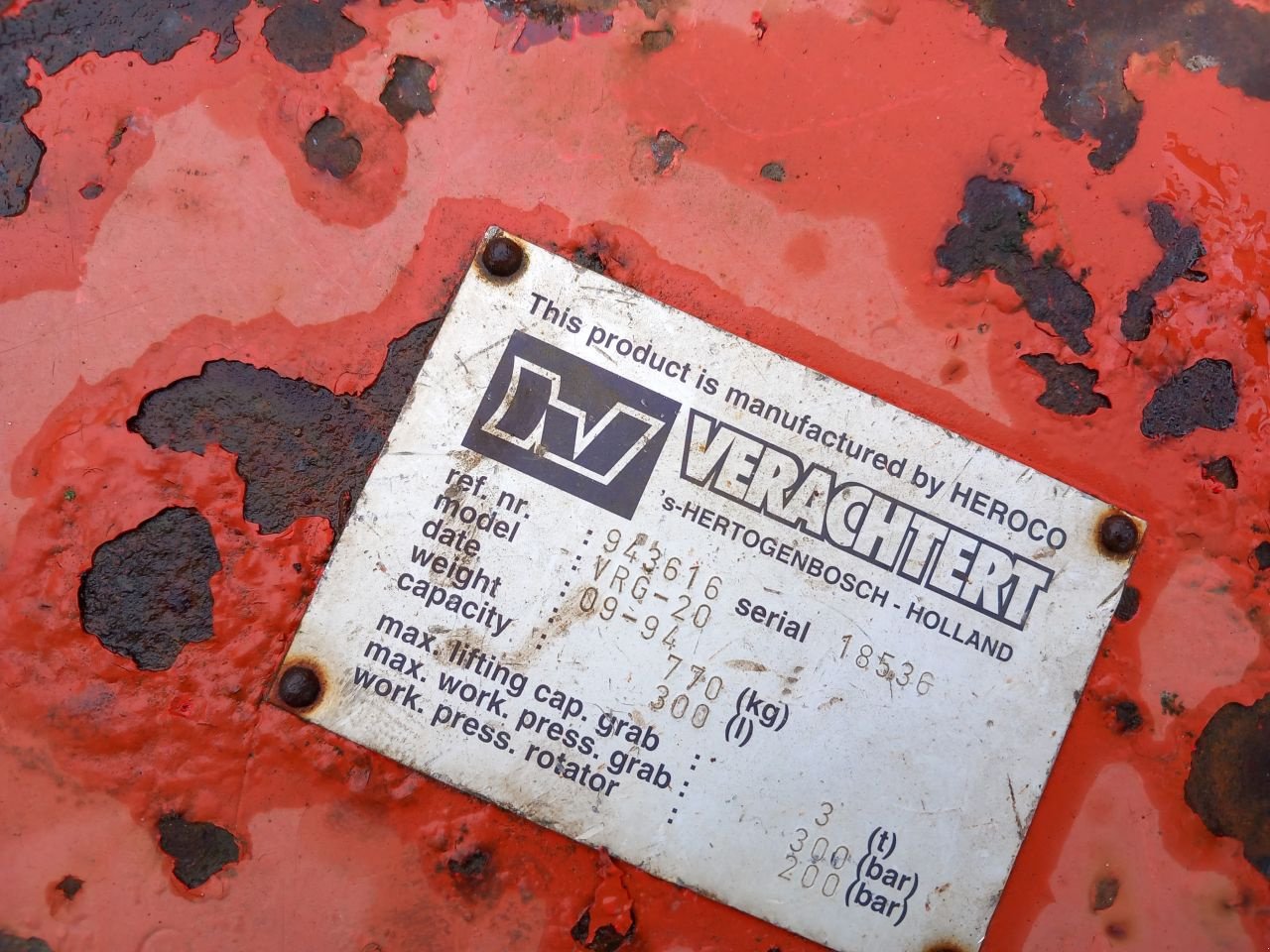 Greifer του τύπου Verachtert Vrg-20., Gebrauchtmaschine σε Alblasserdam (Φωτογραφία 4)