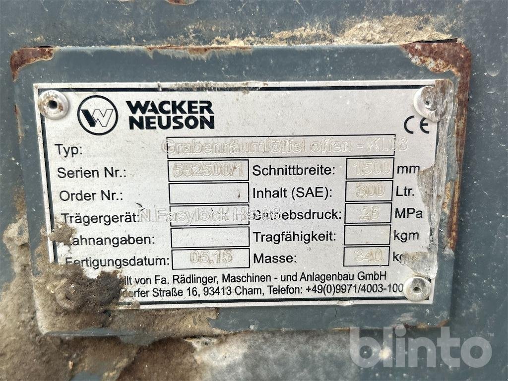 Greifer a típus Wacker Neuson KL08 - 26 MPA, Gebrauchtmaschine ekkor: Düsseldorf (Kép 5)