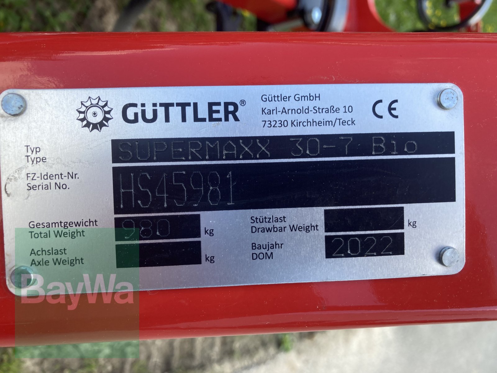 Großfederzinkenegge/Federzinkengrubber typu Güttler Supermaxx 30-7 Bio, Gebrauchtmaschine w Giebelstadt (Zdjęcie 7)