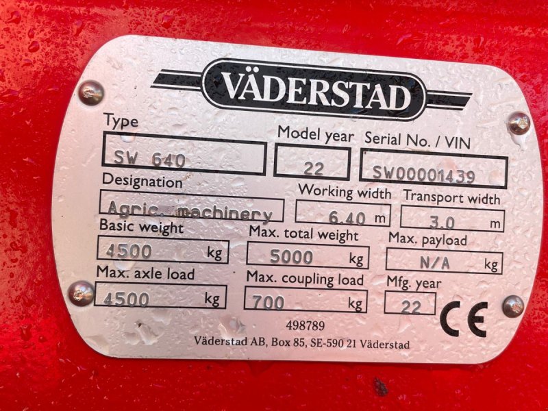 Großfederzinkenegge/Federzinkengrubber des Typs Väderstad swift 640, Gebrauchtmaschine in Neutraubling (Bild 1)