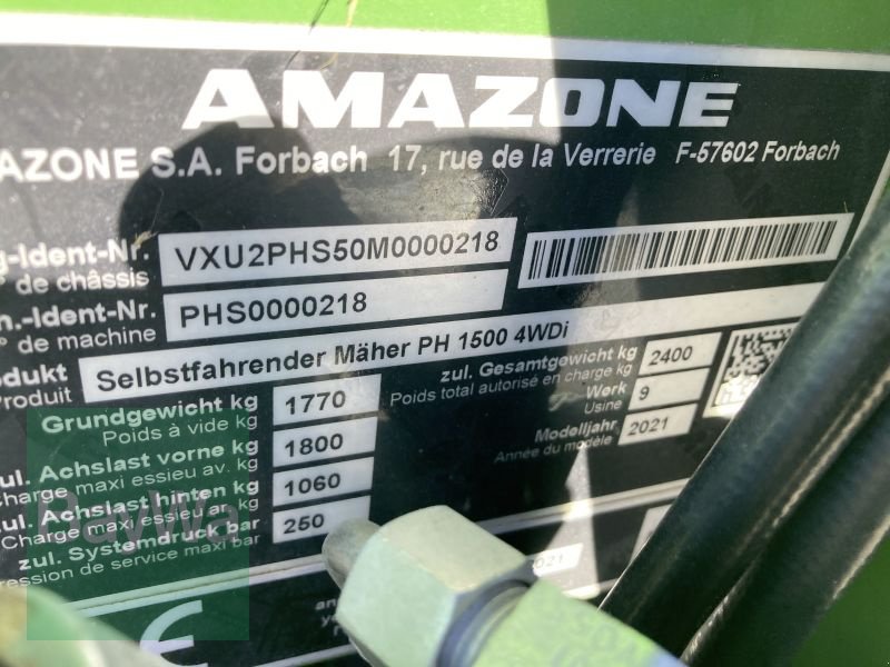 Großflächenmäher des Typs Amazone PH 1500 SMARTLINE, Gebrauchtmaschine in Dinkelsbühl (Bild 14)