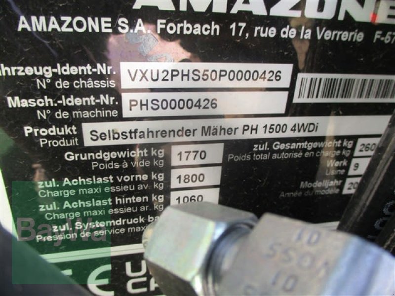 Großflächenmäher типа Amazone PROFI HOPPER 1500  #544, Vorführmaschine в Schönau b.Tuntenhausen (Фотография 11)