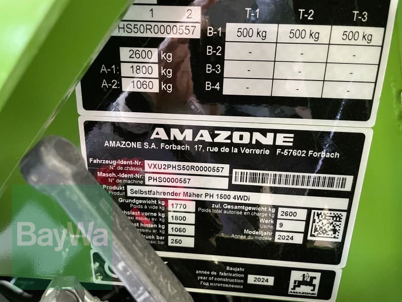 Großflächenmäher des Typs Amazone Profihopper Smartline PH 1500, Neumaschine in Feldkirchen (Bild 6)