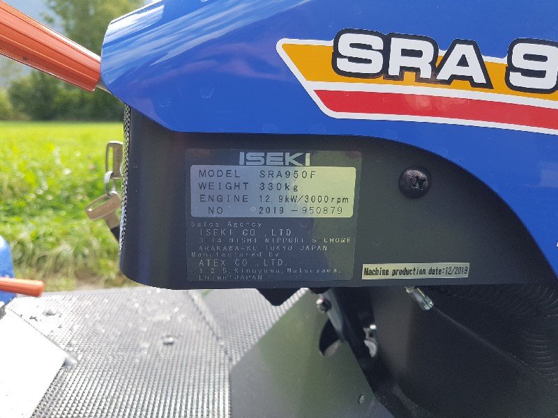 Großflächenmäher tip Iseki SRA950F Rasentraktor, Ausstellungsmaschine in Chur (Poză 8)
