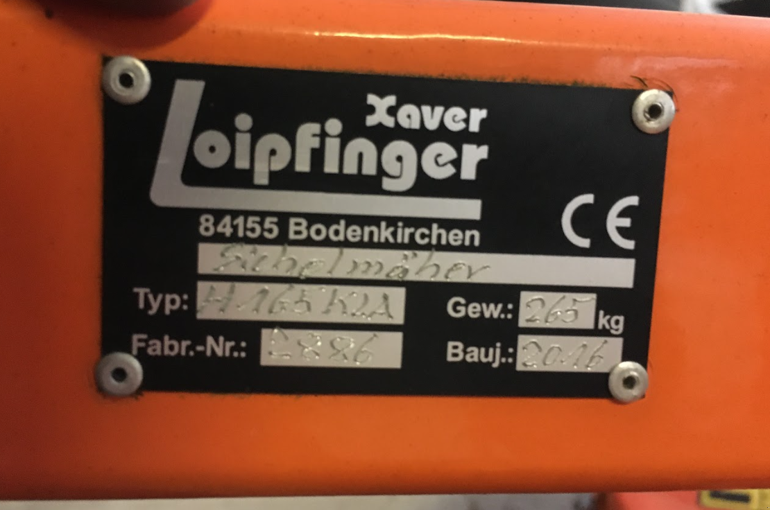 Großflächenmäher tipa Kalinke-Loipfinger H165K2A, Gebrauchtmaschine u Stadthagen (Slika 2)
