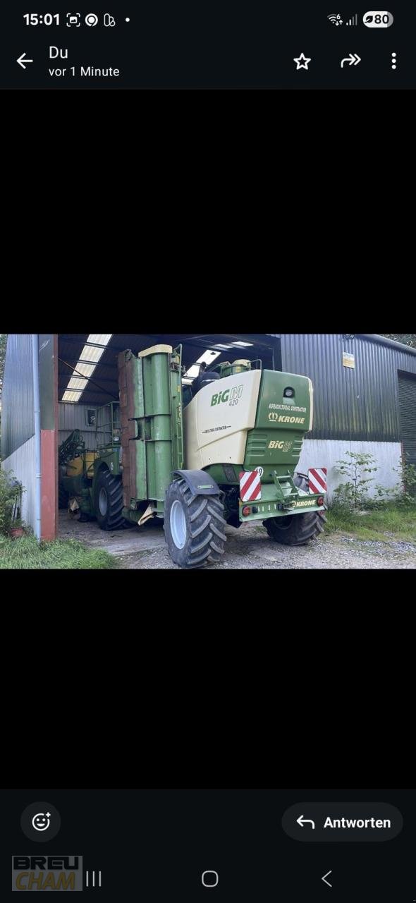 Großflächenmäher tipa Krone Big M 420, Gebrauchtmaschine u Cham (Slika 2)