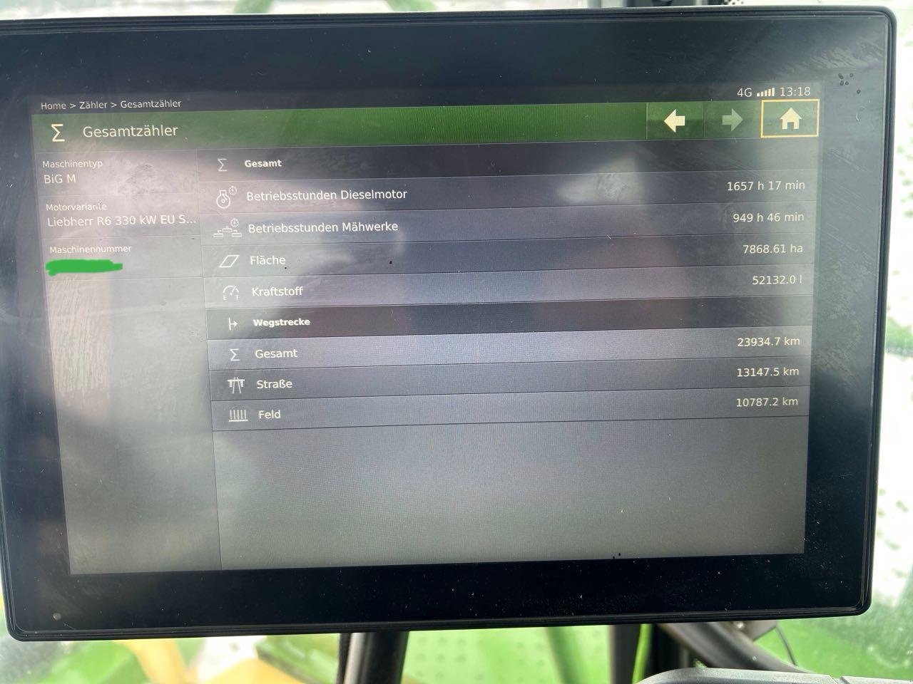Großflächenmäher tipa Krone BiG M 450 CV (Stufe V) (BM105-24), Gebrauchtmaschine u Nabburg (Slika 10)