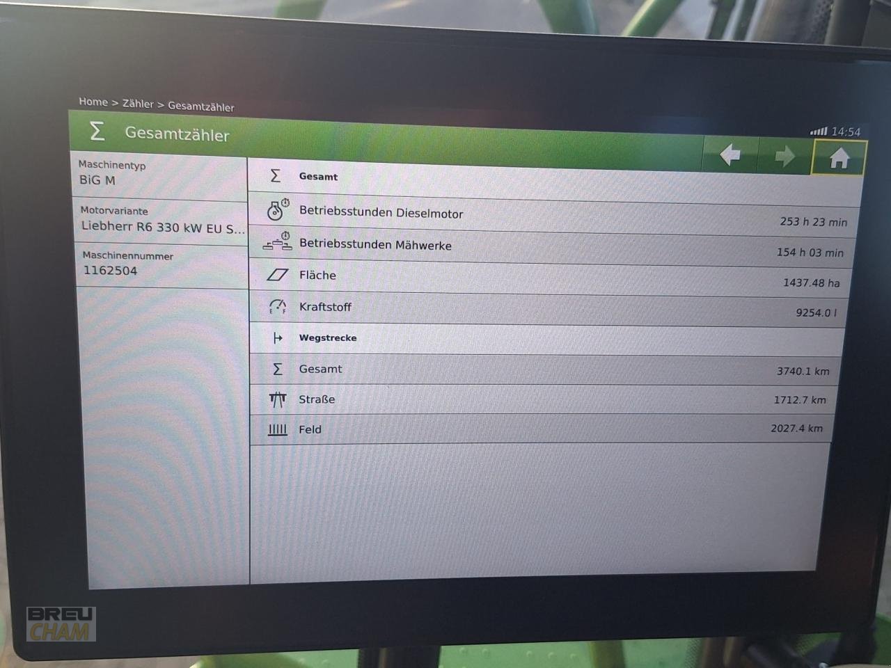 Großflächenmäher a típus Krone Big M 450 CV, Neumaschine ekkor: Cham (Kép 17)