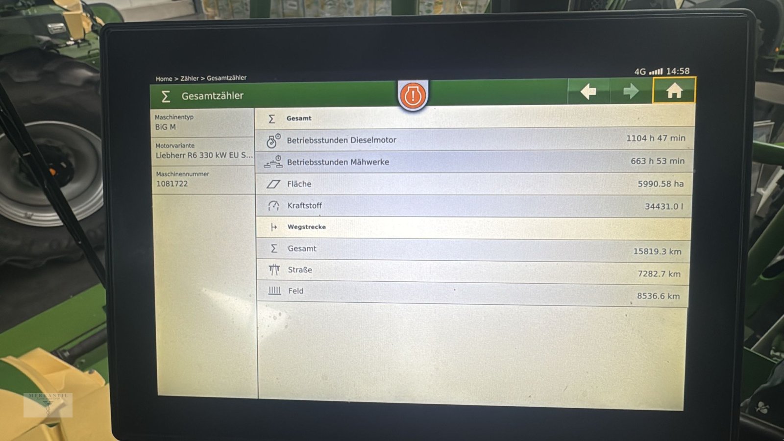 Großflächenmäher Türe ait Krone Big M 450 CV, Gebrauchtmaschine içinde Kunde (resim 4)