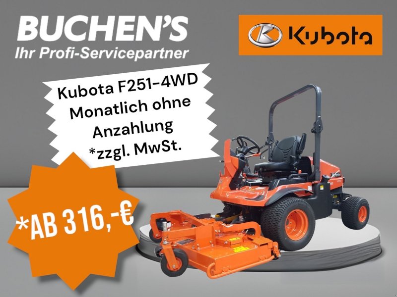 Großflächenmäher of the type Kubota F251-4WD ab 0,99%, Neumaschine in Olpe (Picture 1)