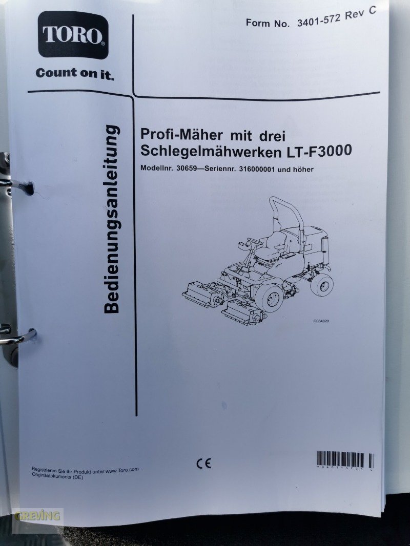 Großflächenmäher a típus Toro LT-F3000, Mulcher,, Gebrauchtmaschine ekkor: Greven (Kép 21)