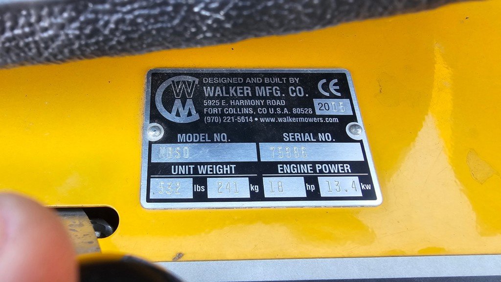 Großflächenmäher des Typs Walker MBSD, Gebrauchtmaschine in Altendorf (Bild 7)