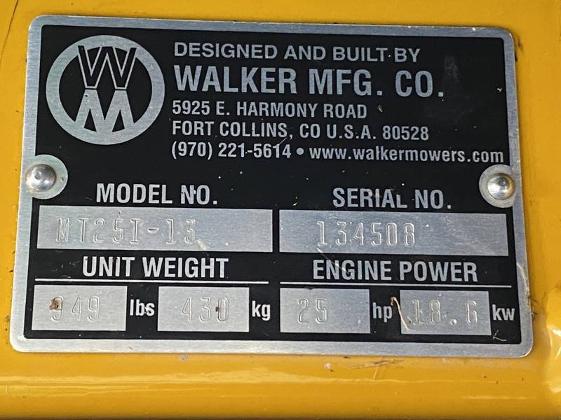 Großflächenmäher des Typs Walker MT25i-13, Gebrauchtmaschine in Pfyn (Bild 6)