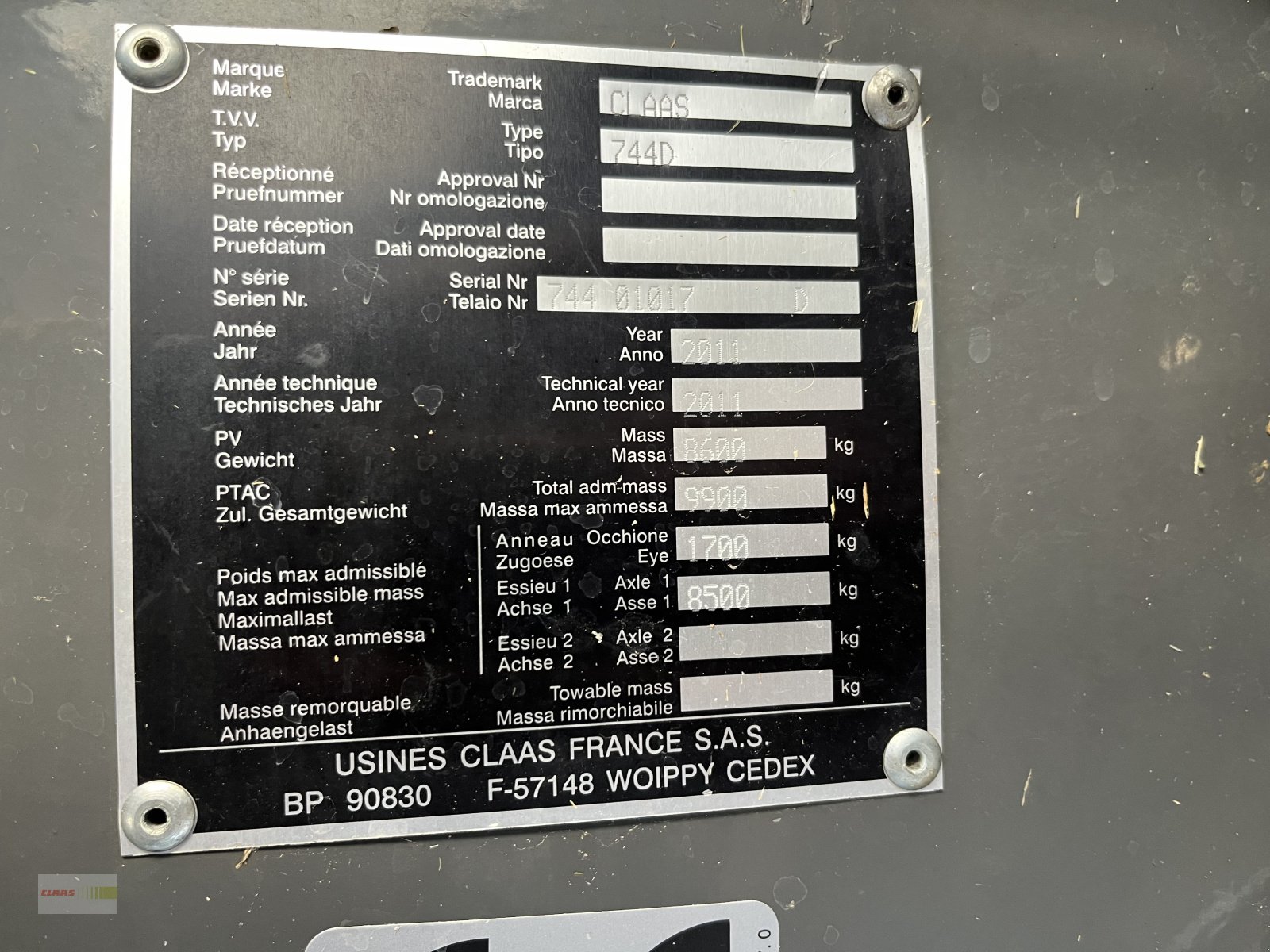 Großpackenpresse za tip CLAAS CLAAS Quadrant 3200 RC Tandem mit Vorbauhäcksler PREISREDUZIERT, Gebrauchtmaschine u Langenau (Slika 9)