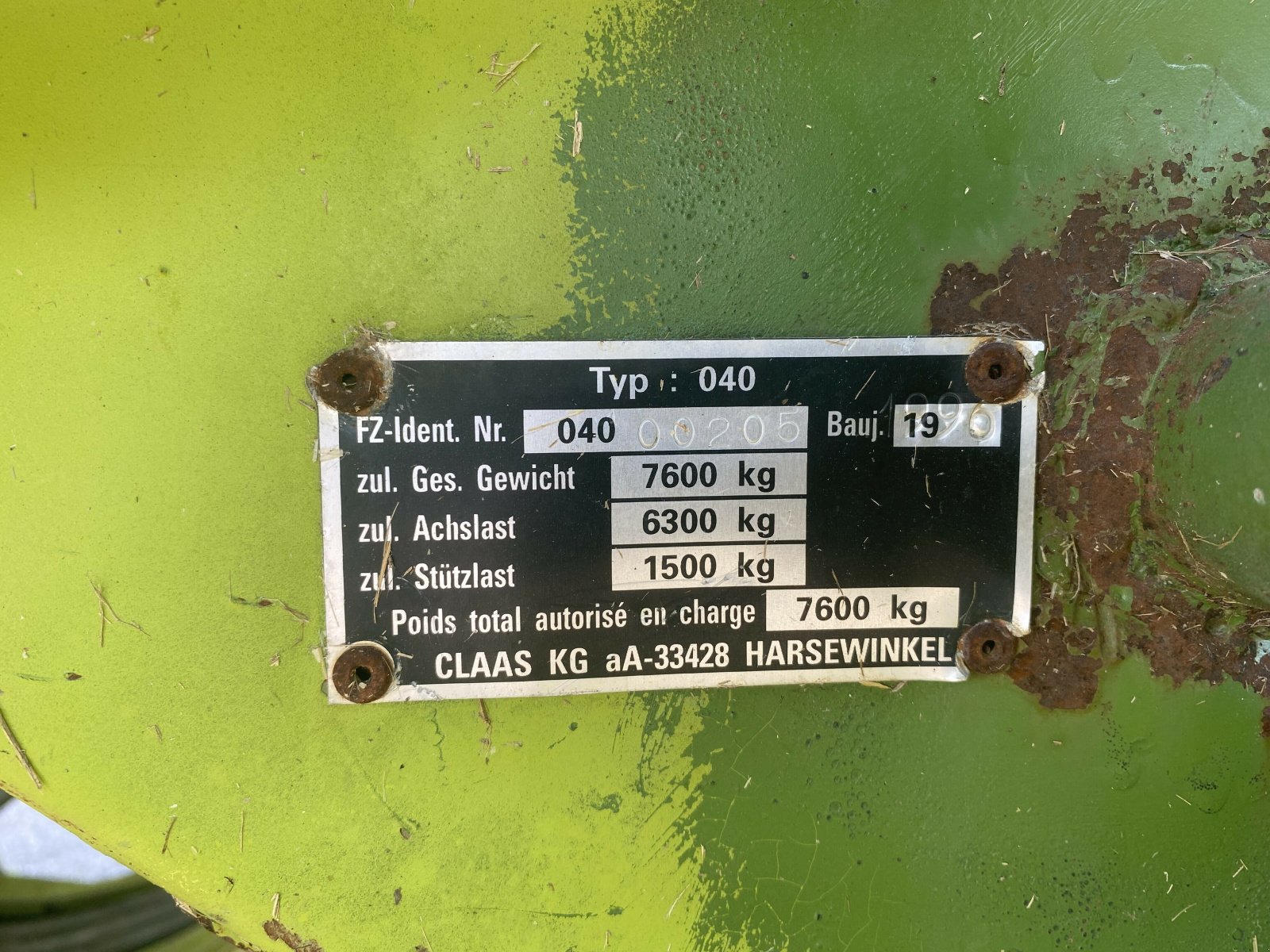 Großpackenpresse Türe ait CLAAS QUADRANT 1200, Gebrauchtmaschine içinde SAINT ANDIOL (resim 7)