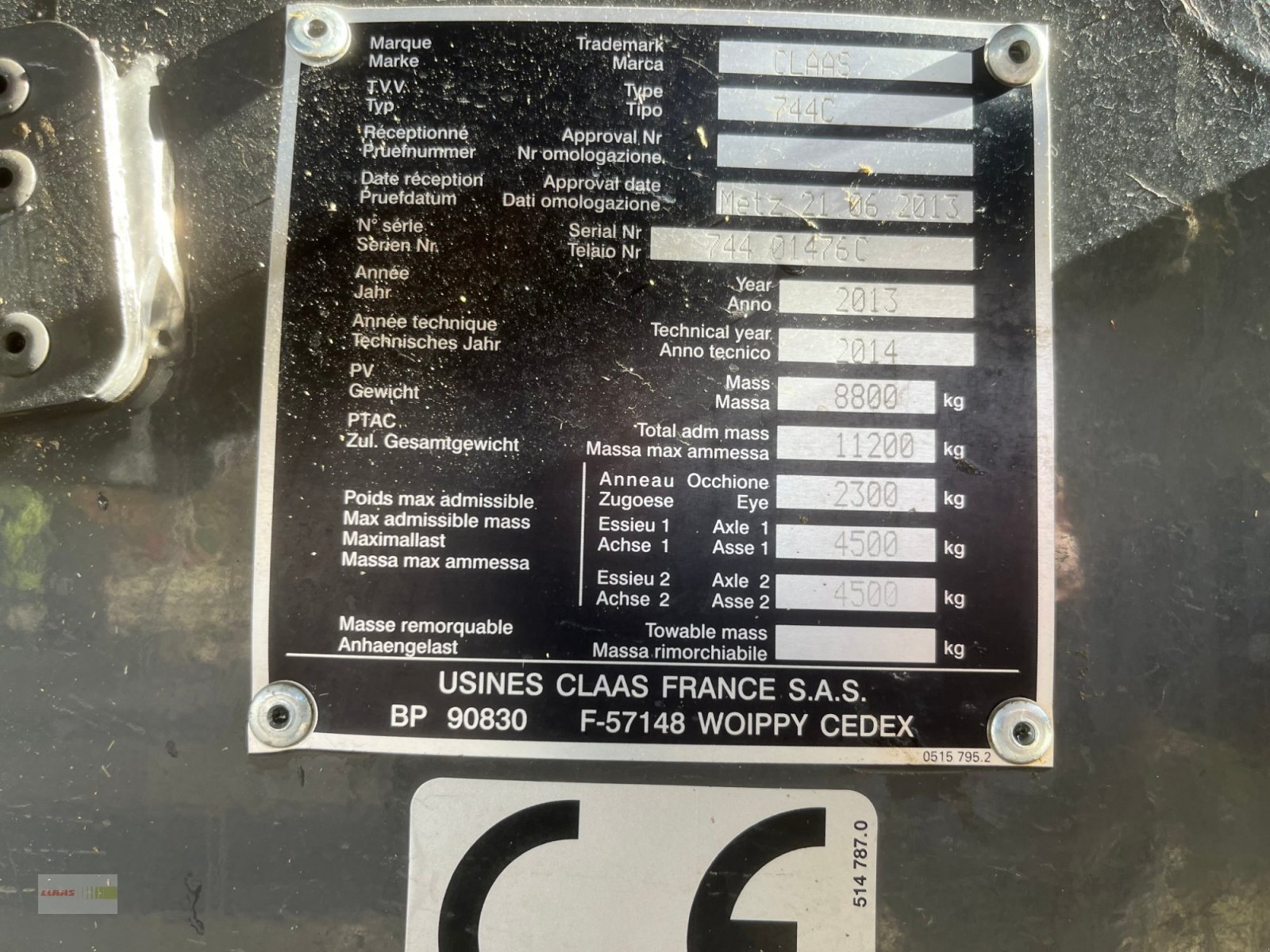 Großpackenpresse a típus CLAAS Quadrant 3200 FC Tandem, Gebrauchtmaschine ekkor: Langenau (Kép 13)